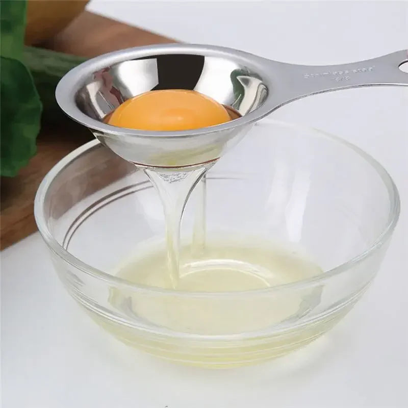 Afralia™ Stainless Steel Egg Separator Tool for Home Kitchen Egg Separation