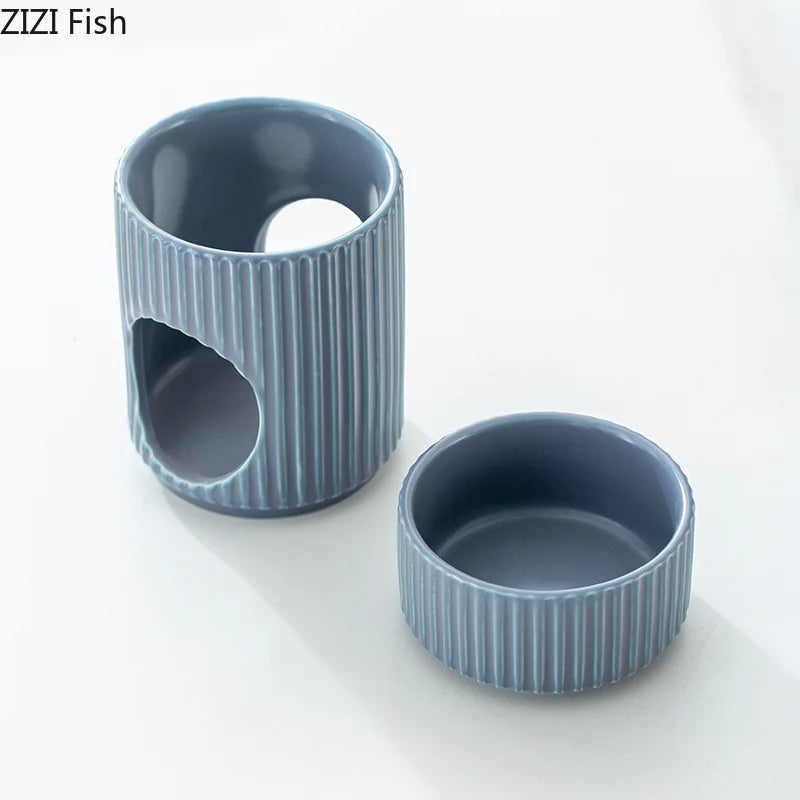 Afralia™ Ceramic Incense Burner Firewood Aromatherapy Tray | Room Aroma Diffuser