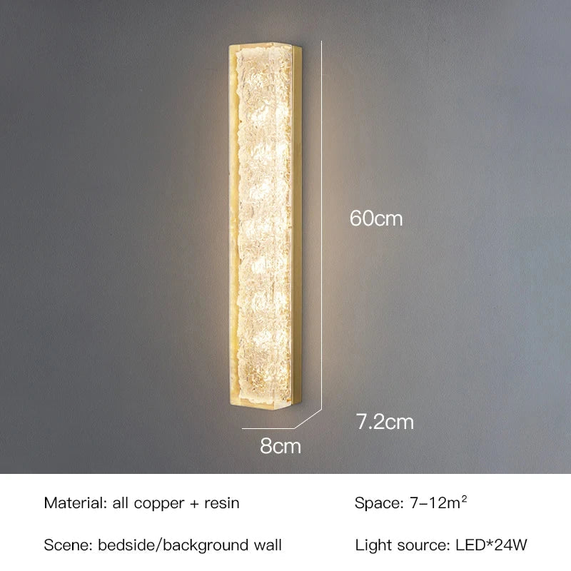 Afralia™ LED Resin Wall Lamp for Bedroom and Living Room