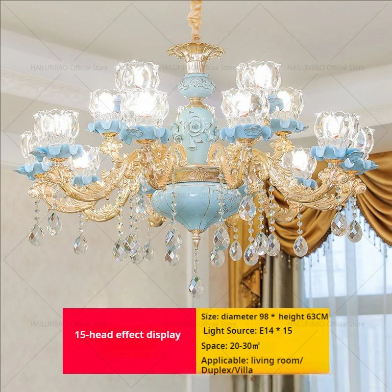 Afralia™ Modern Crystal Chandelier for Living Room Dining French Luxury Bedroom