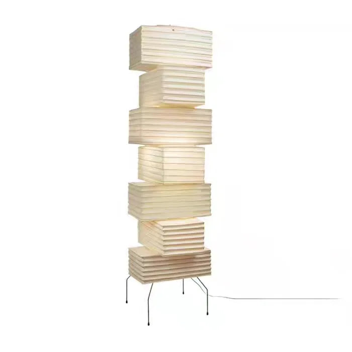 Afralia™ Akari Noguchi Floor Lamp LED E27 Rice Paper Standing Art Decor Living Room