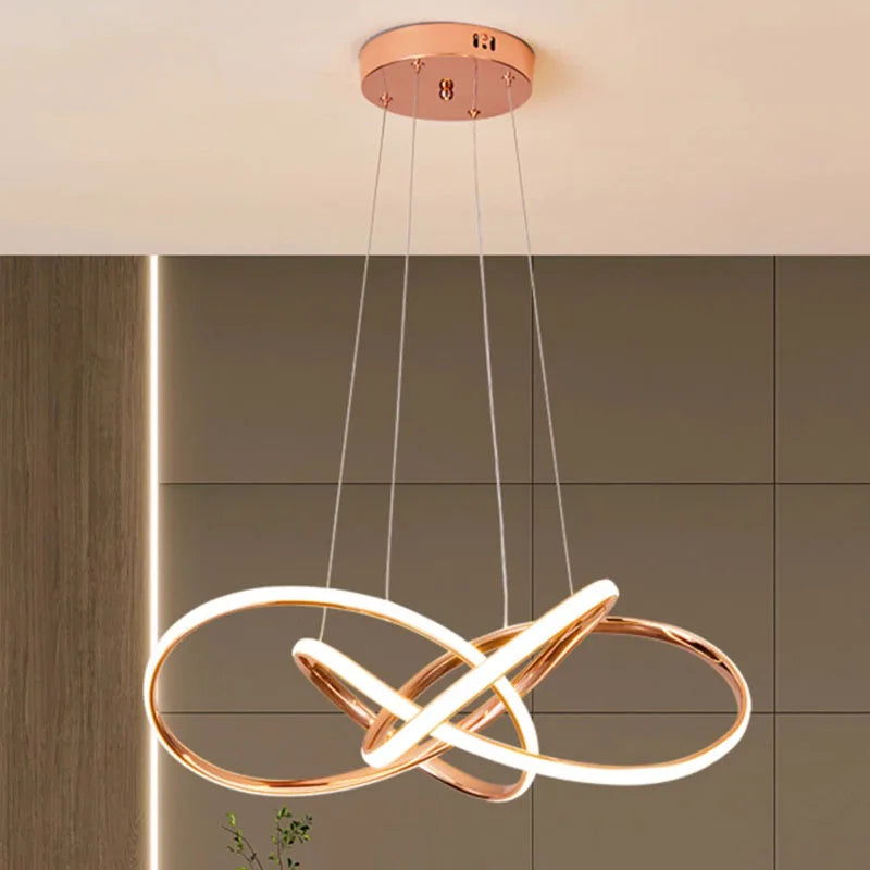 Afralia™ Modern Pendant Light: Indoor LED Chandelier Ceiling Lamp - Decorative Dining Room Lighting