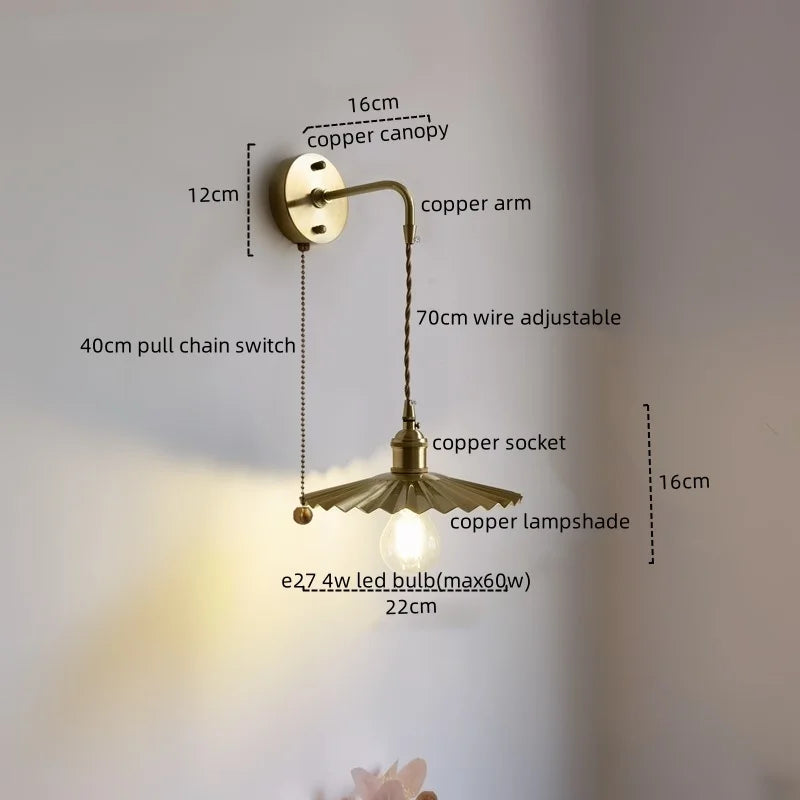 Afralia™ Copper LED Wall Light for Modern Spaces.