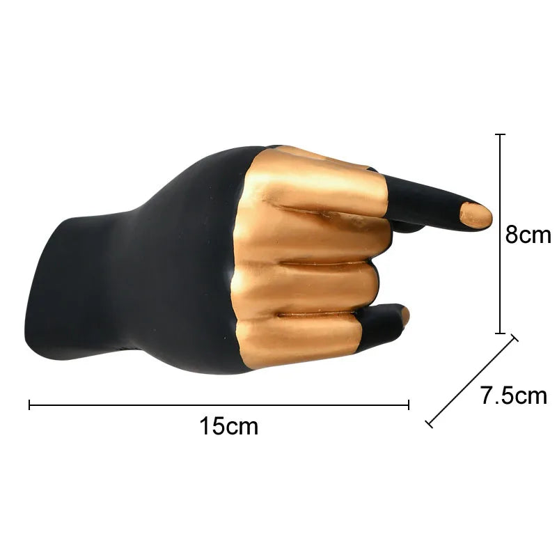 Afralia™ Fist Vase: Modern Resin Craft Decoration for Living Room Ornaments