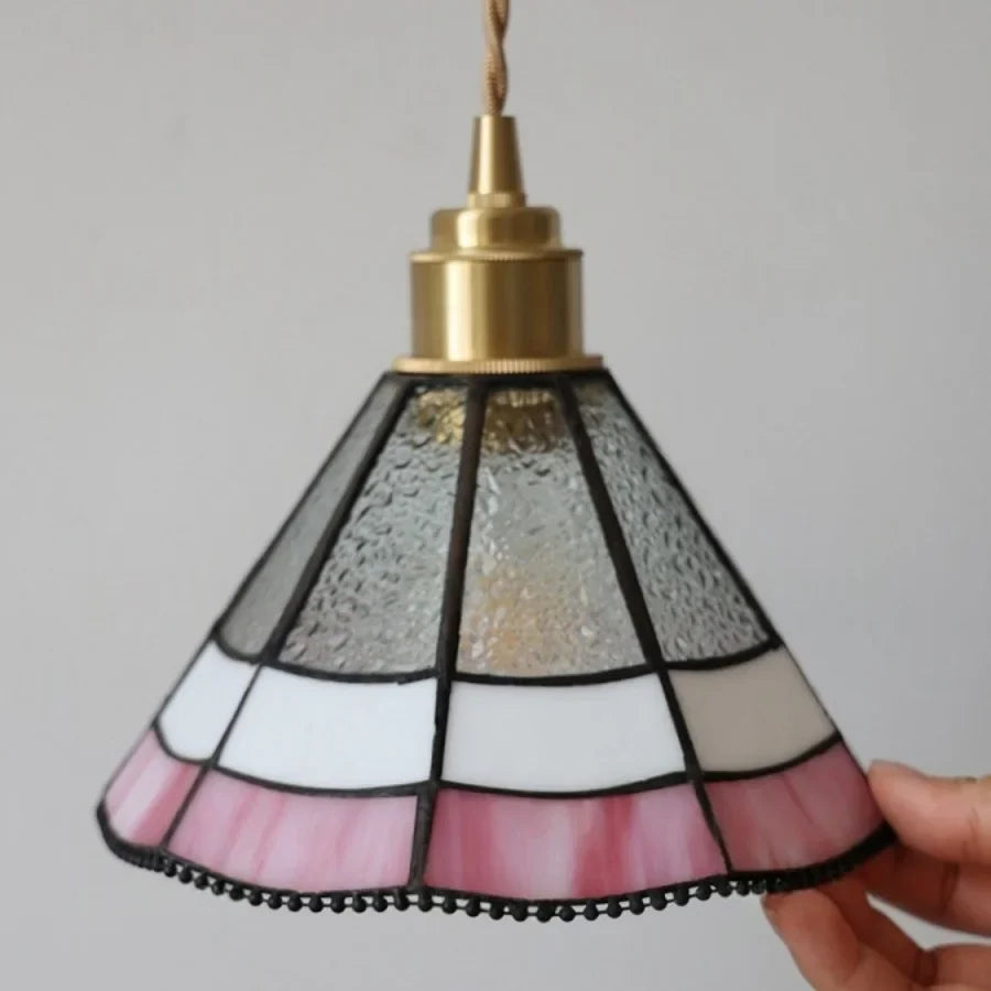 Afralia™ Tiffany Glass Wall Sconce LED Light for Modern Decor