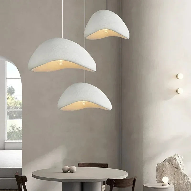 Afralia™ Wabi-sabi Pendant Light: Modern Living Room Bedroom Chandelier Hanging Lamp Fixtures