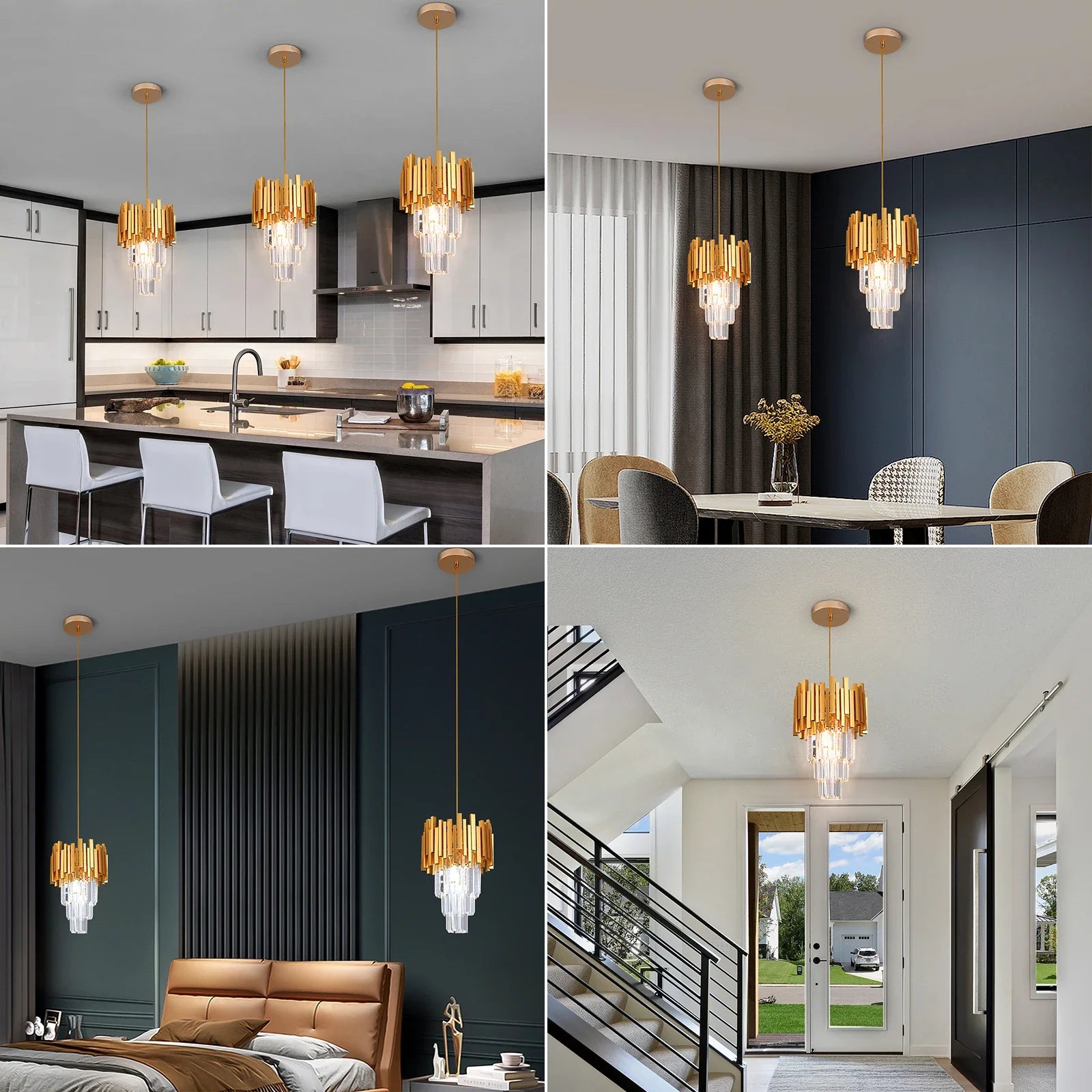 Nordic LED Pendant Light for Kitchen Living Room Bedroom by Afralia™