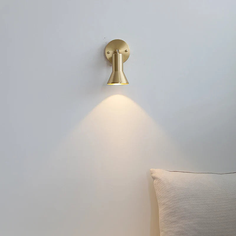 Afralia™ Nordic Copper LED Wall Lights Up Down Rotate Modern Stair Fixture