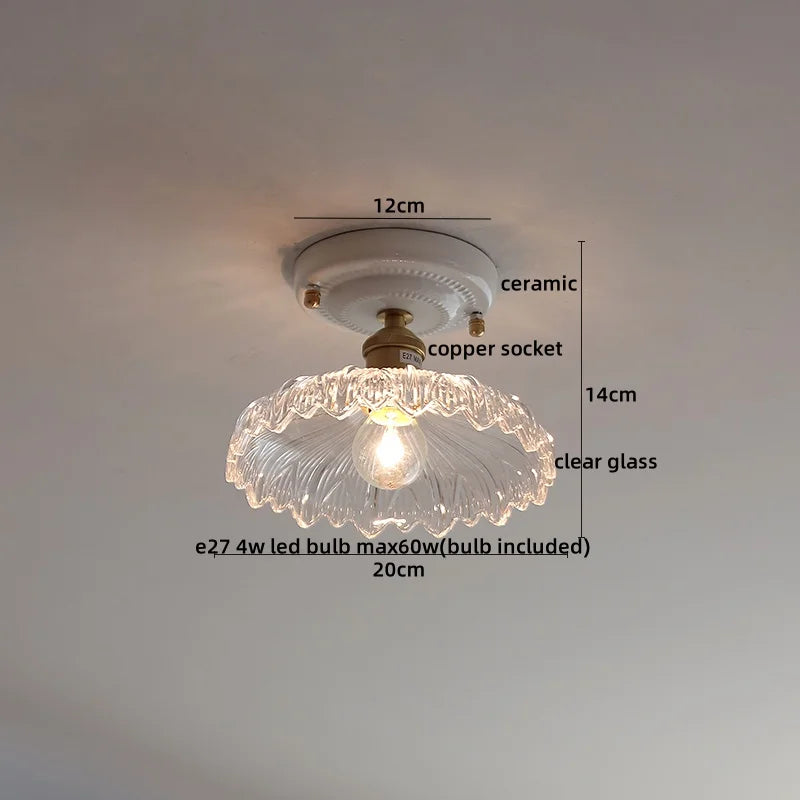 Afralia™ Ceramic LED Ceiling Light for Modern Home Decor & Lighting
