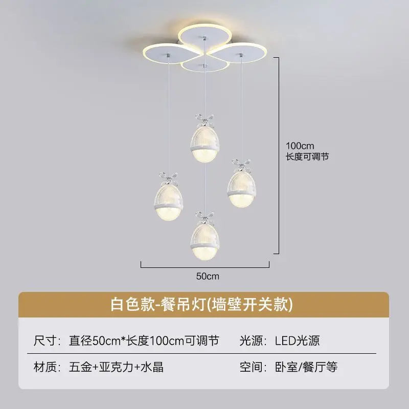 Afralia™ Crystal Pendant Light: Modern Dining Table & Bedroom Chandelier