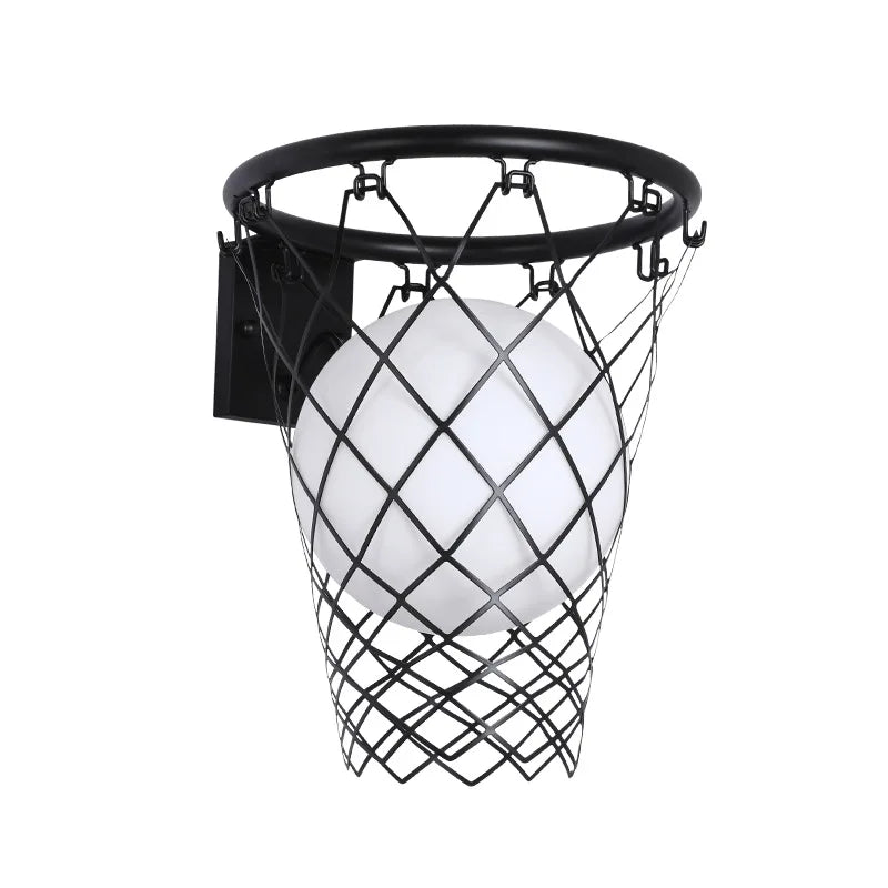 Afralia™ Basketball Wall Lamp for Living Room Hallway Bedroom Study Children's Room