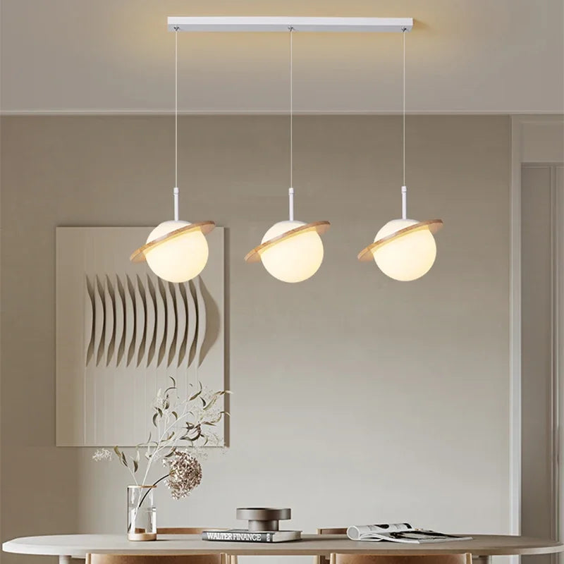 Afralia™ Modern Glass Ball LED Pendant Light: Elevate Your Living Space with Contemporary Elegance