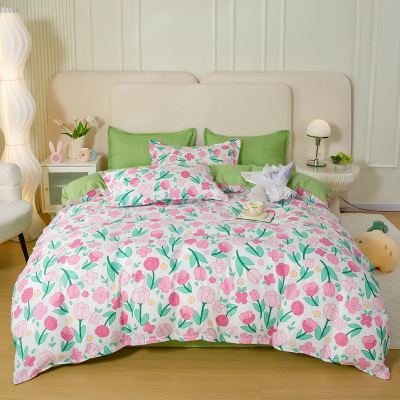 Afralia™ Animal Pattern Bedding Set - King/Queen Size Quilt Set for Comfortable Home.