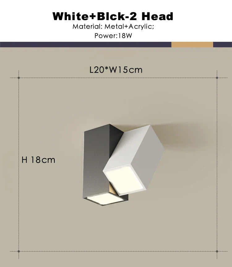 Afralia™ 22W Dimmable Square LED Ceiling Spot Light for Indoor Lighting