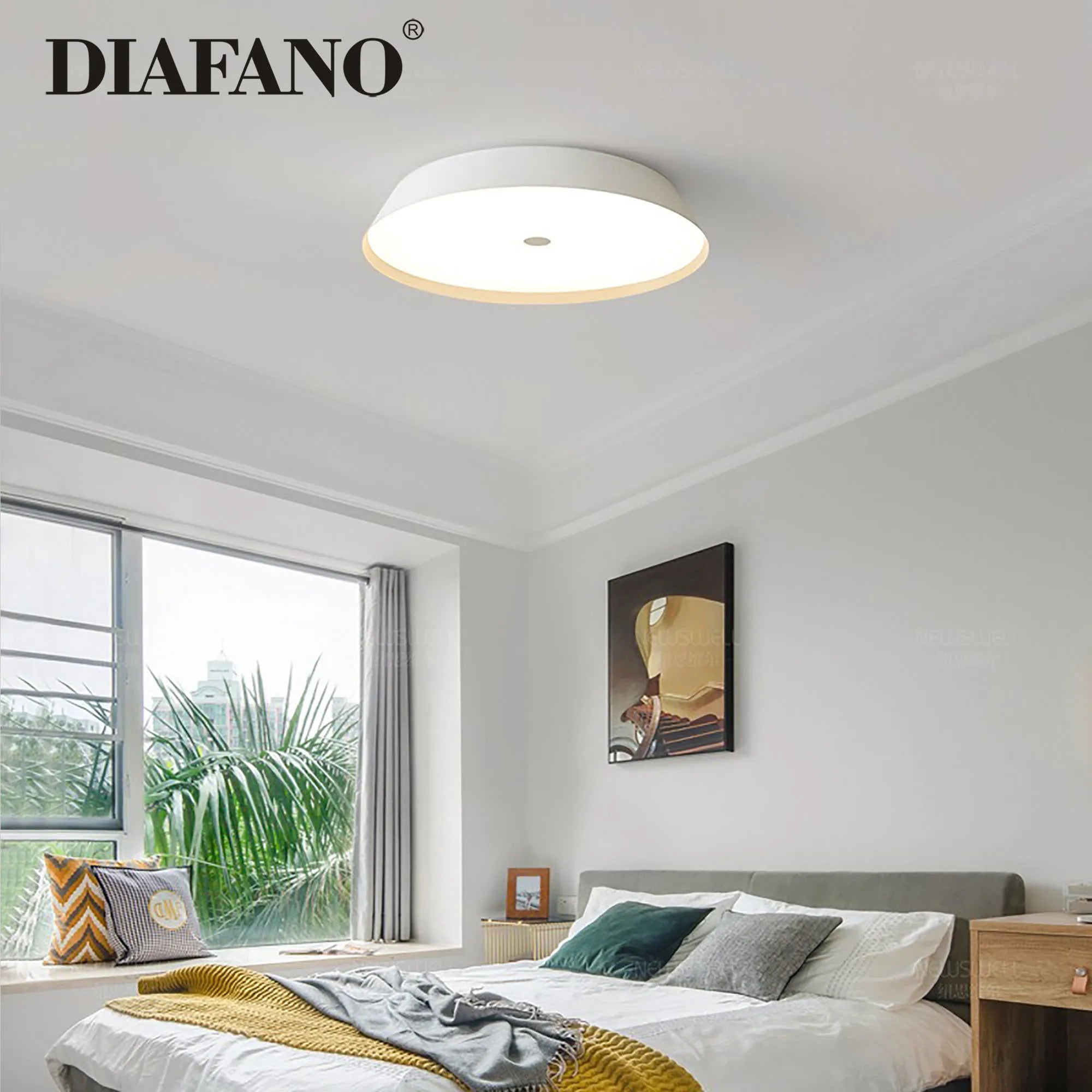 Afralia™ Wood Grain Ceiling Pendant Light for Home LED Decor - Designer Fixture