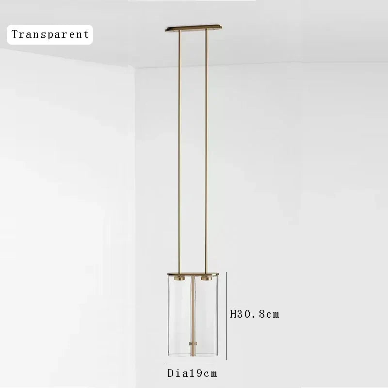Afralia™ Glass Pendant Light: Modern Italian Design, Creative LED, Small SizeListBox, Ceiling Kitchen Island Bedside Décor.