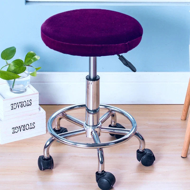 Afralia™ Fleece Stool Cover: Elastic, Removable, Stretch Seat Protector