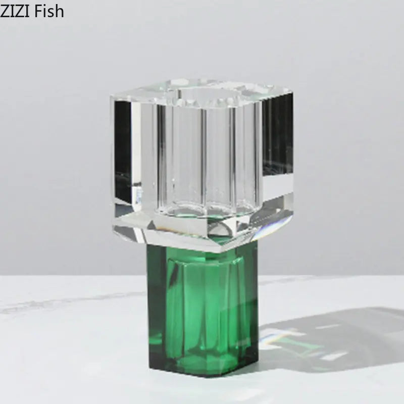 Afralia™ Crystal Clear Glass Vase for Potted Plants and Floral Arrangements