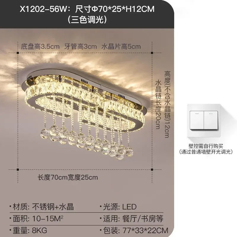 Afralia™ Luxury Crystal Dining Pendant Light - Modern, Creative, Personalized Lighting