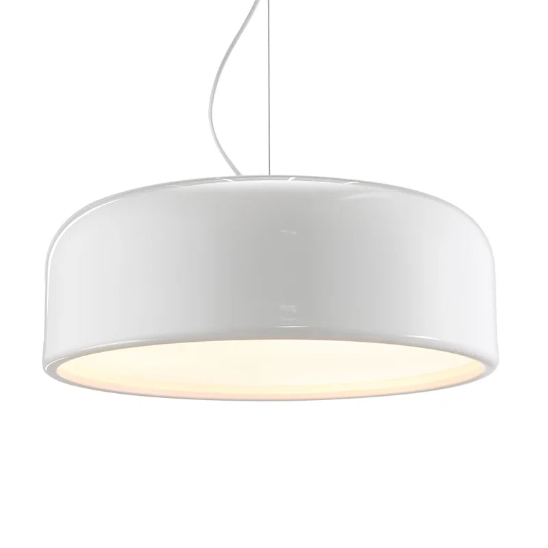 Afralia™ Modern Aluminum LED Pendant Lamp, Dia35/48/60cm, Black/White, Round Droplight