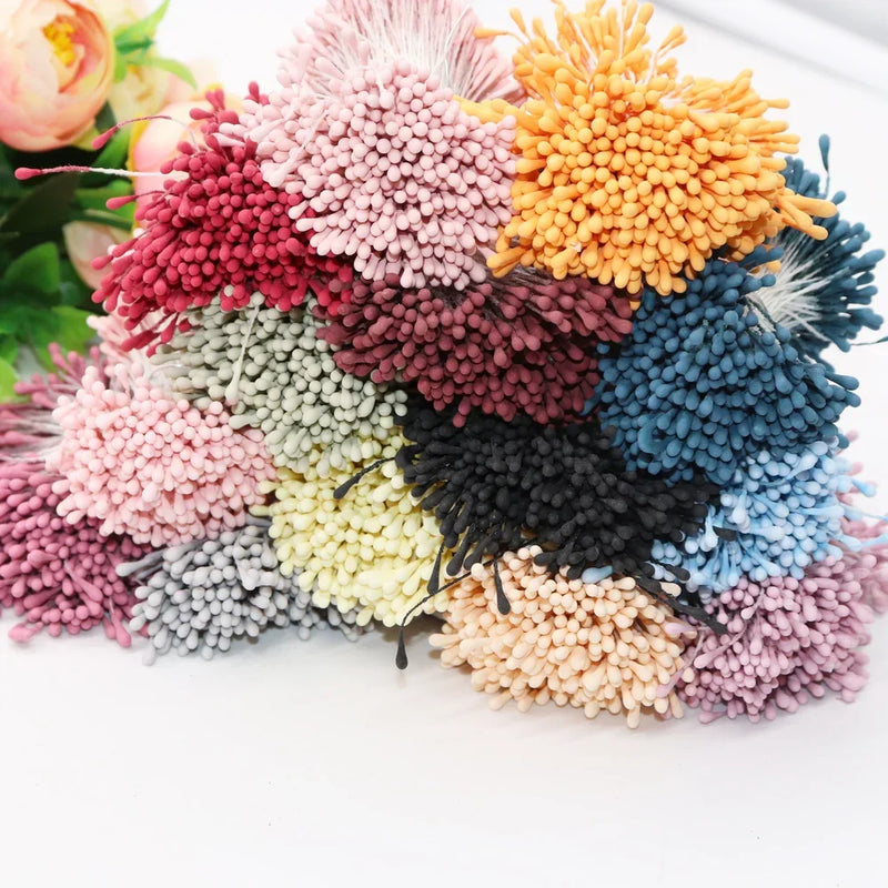 Afralia™ Mini Stamen Flowers for Wedding Party Home Decoration DIY Scrapbooking