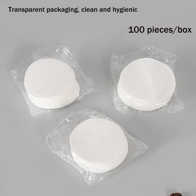 Afralia™ Coffee Filter Papers for 51/54/58mm Espresso Portafilter Basket - 100 Pack