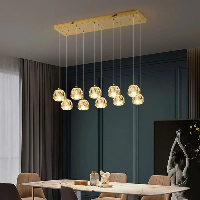 Afralia™ Modern Smart LED Chandelier for Bedroom - Interior Lighting Fixture