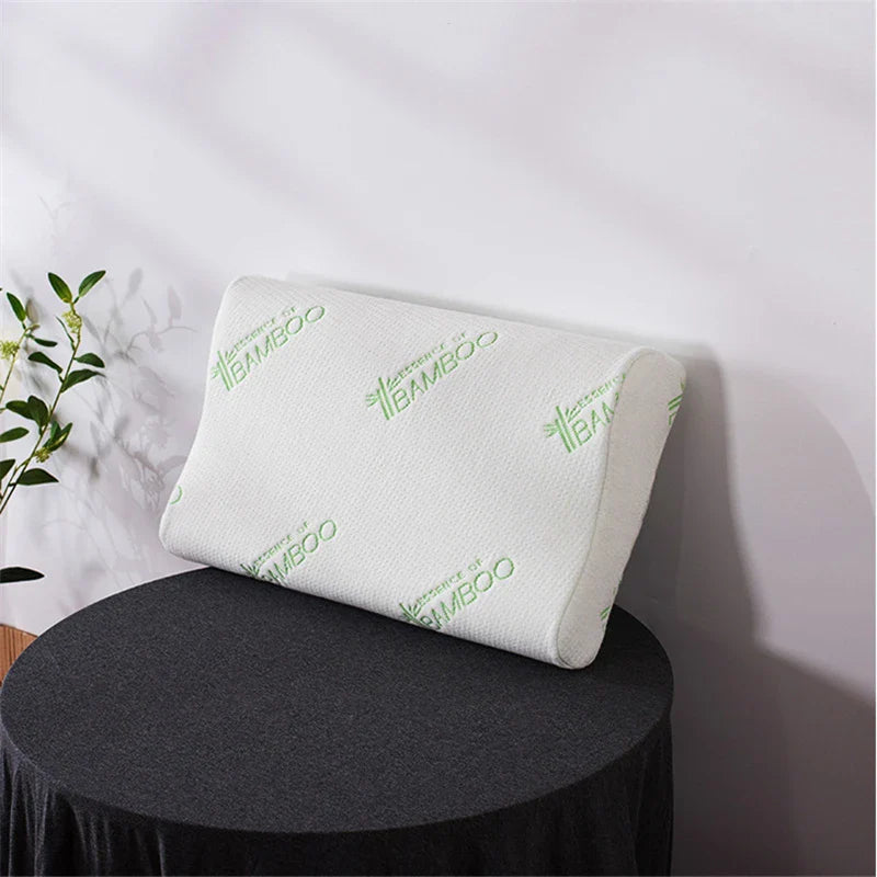 Afralia™ Wave Bamboo Memory Foam Pillow for Cervical Spine Care and Pain Relief