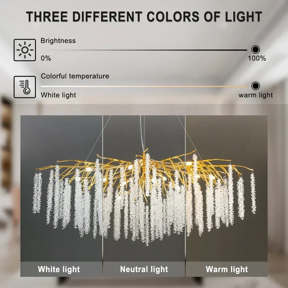 Afralia™ Crystal Ceiling Chandelier for Bedroom and Living Room