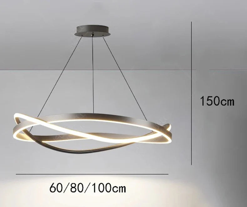Nordic Crystal LED Pendant Lamp for Kitchen Island by Afralia™