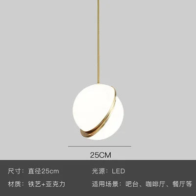 Afralia™ Gold Lustre LED Pendant Lights for Living/Dining Room, Bedroom & Shop