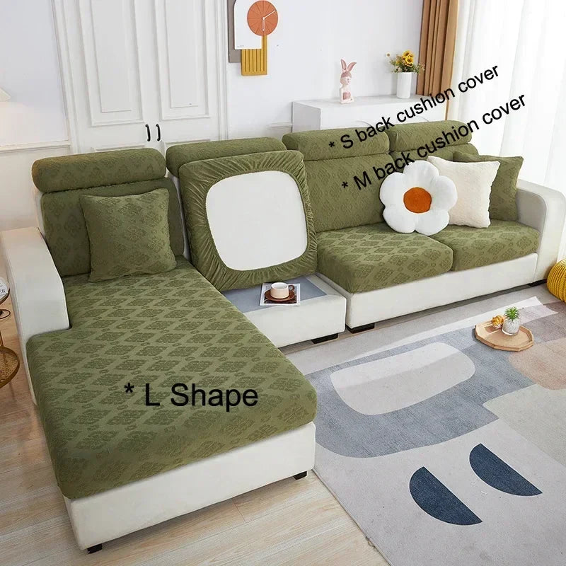 Afralia™ Jacquard Sofa Seat Cover | Stretchable & Washable Furniture Protector