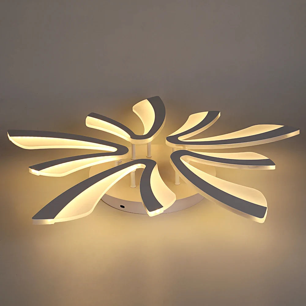 Afralia™ Acrylic Branch Design LED Ceiling Chandelier RC Dimming Light Fixture