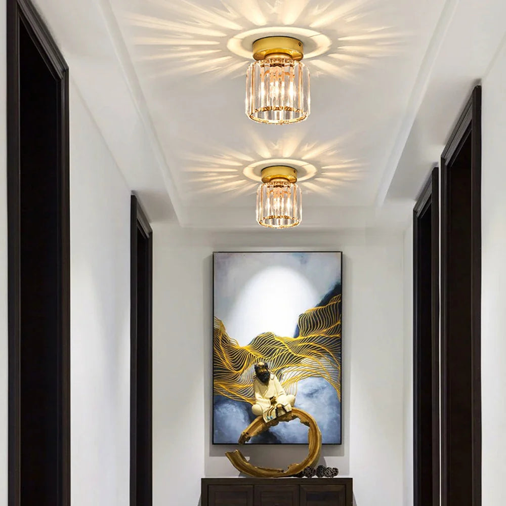 Afralia™ Crystal Pendant Chandelier: Elegant Lighting for Home, Shop, and Cafe