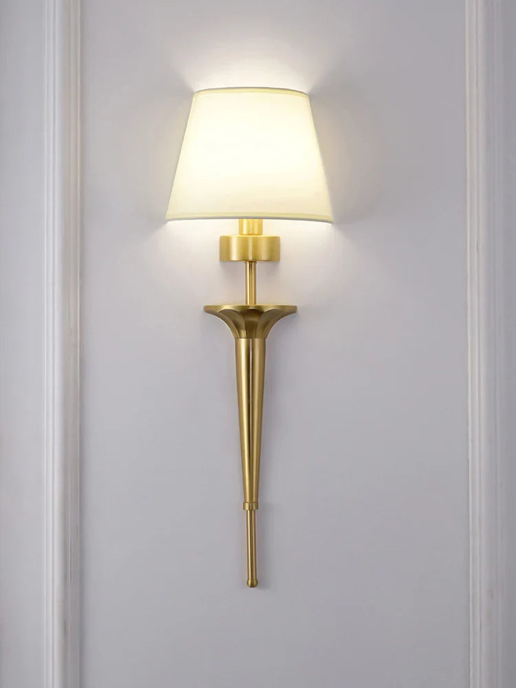 Afralia™ Copper Wall Lamp: Bedroom Living Room LED Light Classic Home Decor