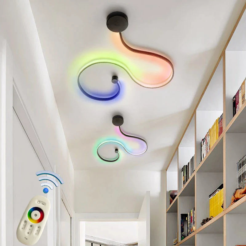 Afralia™ LED Wall Lights: Modern Dimmable RGB Wall Lamps for Home Decor