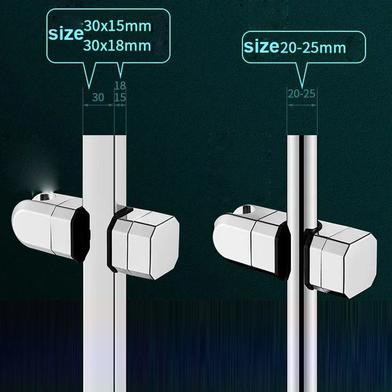 Afralia™ Adjustable ABS Plastic Shower Slide Rail Holder Bracket