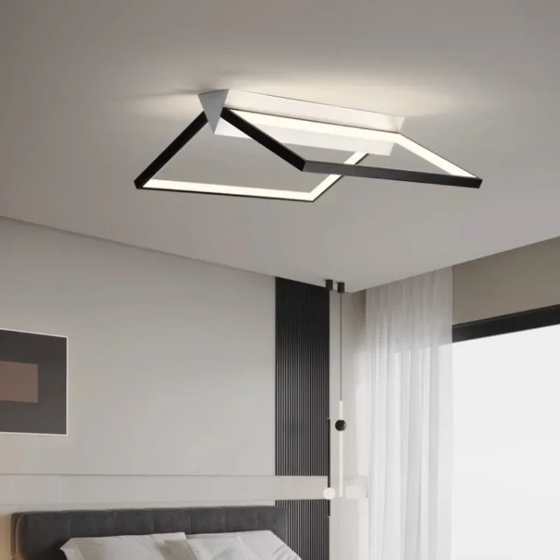 Afralia™ Geometric LED Ceiling Lights for Stylish Home Lighting