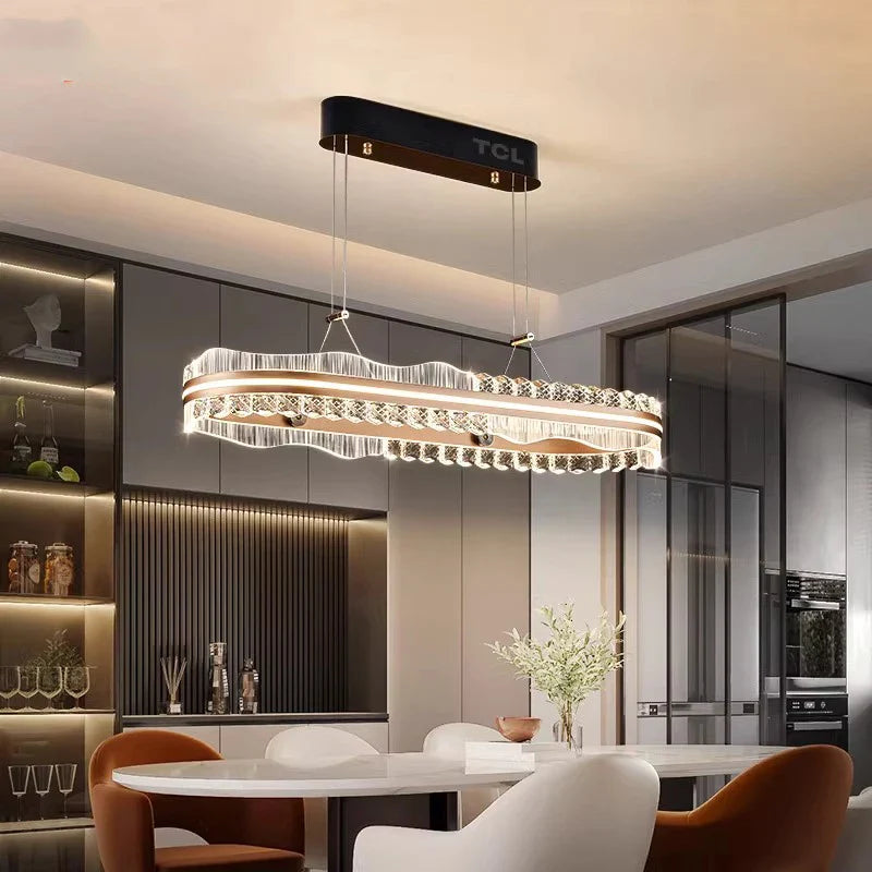 Afralia™ Modern LED Pendant Light Chandeliers for Living Room and Dining Room