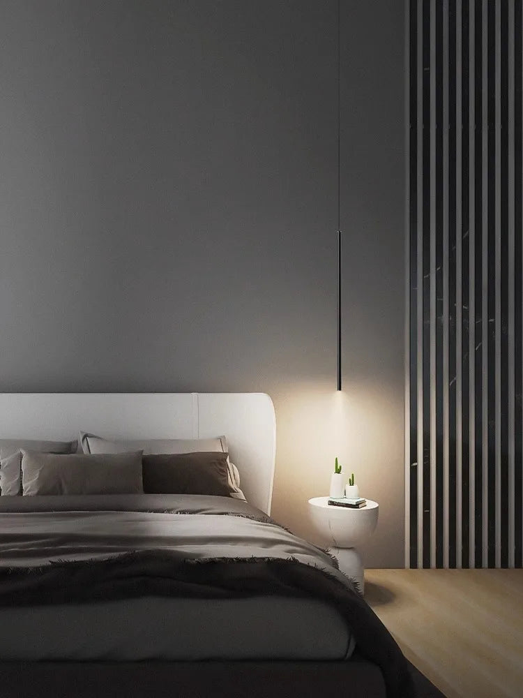 Afralia™ LED Pendant Lights: Modern Minimalist Bedroom Chandelier Lamps for Living Room Décor