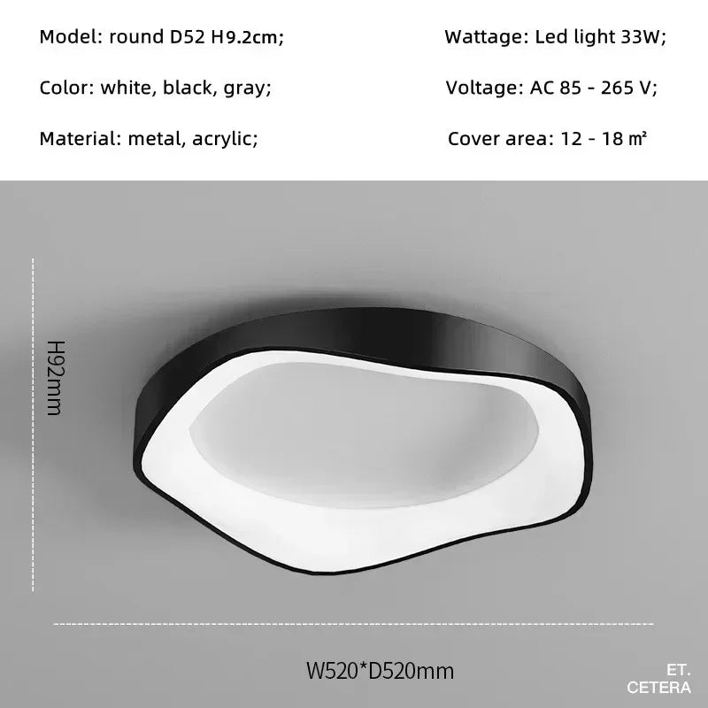 Afralia™ Modern Minimalist Led Ceiling Lamp for Living Room, Study, Dining Room.