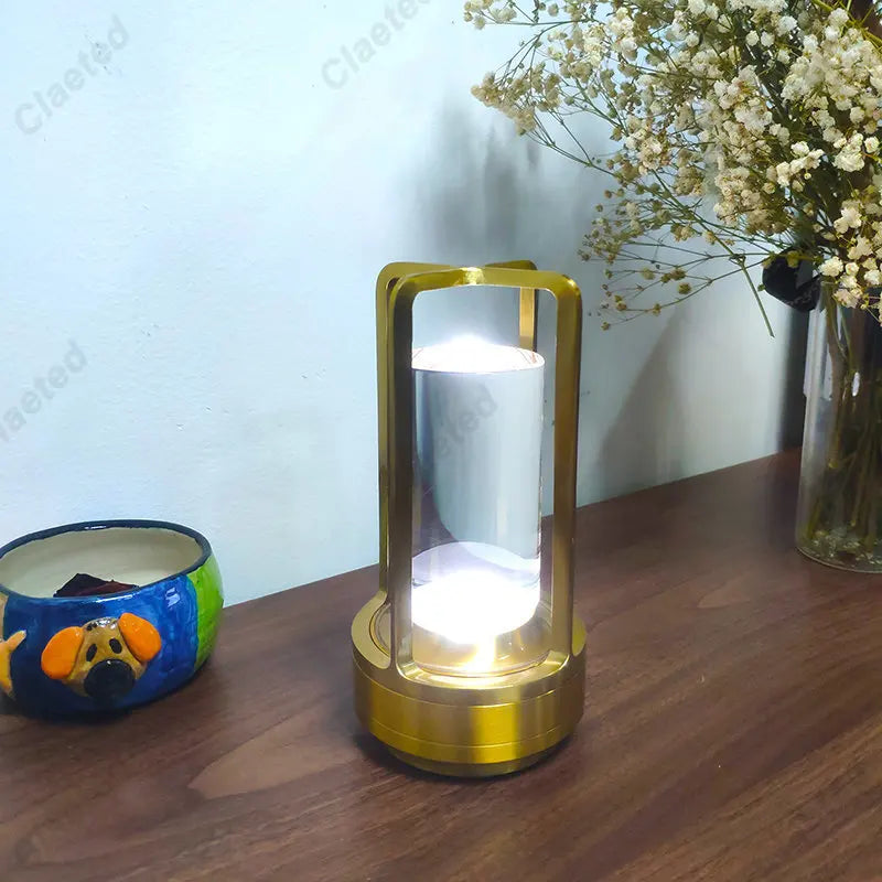 Afralia™ Retro Nordic LED Table Lamp Touch Bedside Decoration Light