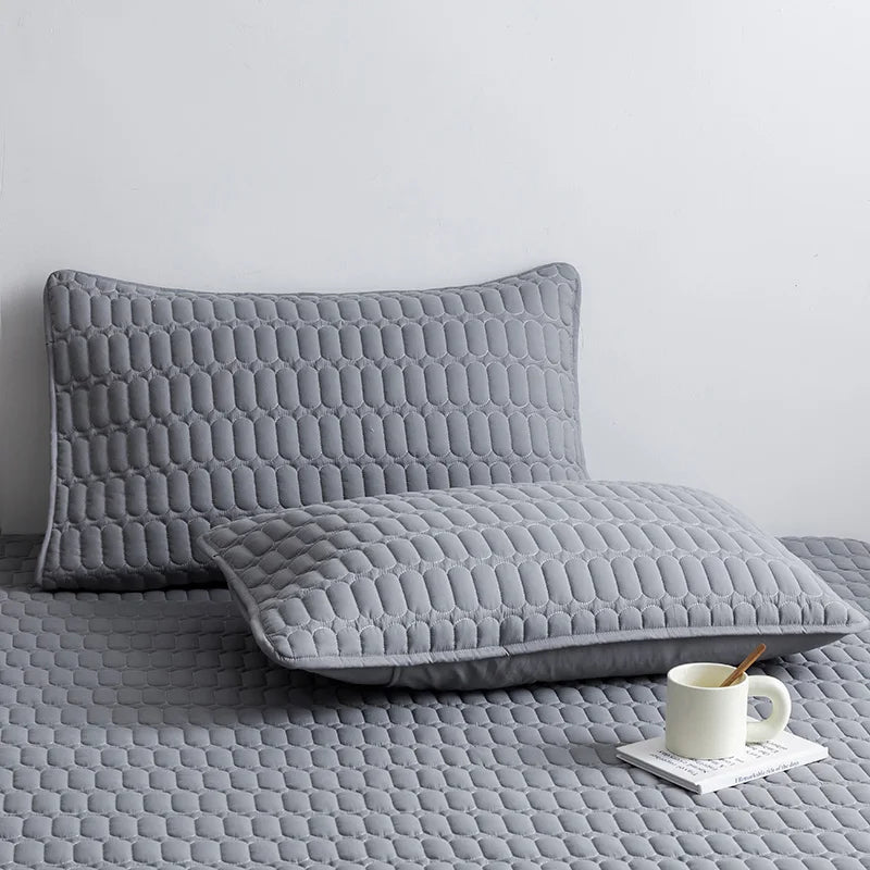 Afralia™ Solid Color Fitted Sheet for Twin Full Queen King Mattresses