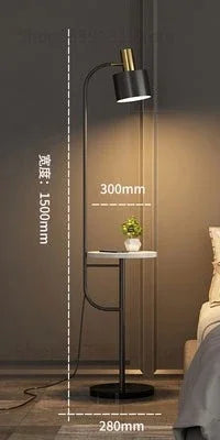 Afralia™ Modern Iron Drawer Floor Lamp for Living Room Bedroom LED Light