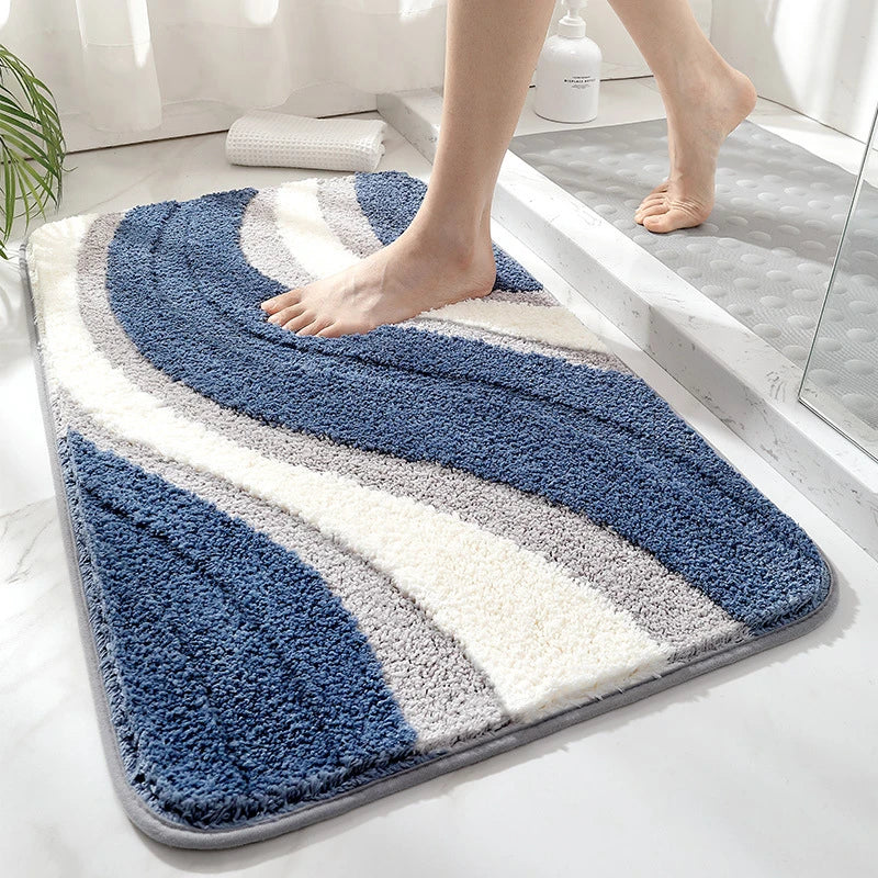 Afralia™ Absorbent Water Bathroom Mat: Soft, Quick-drying, Anti-slip Large Bath Rug