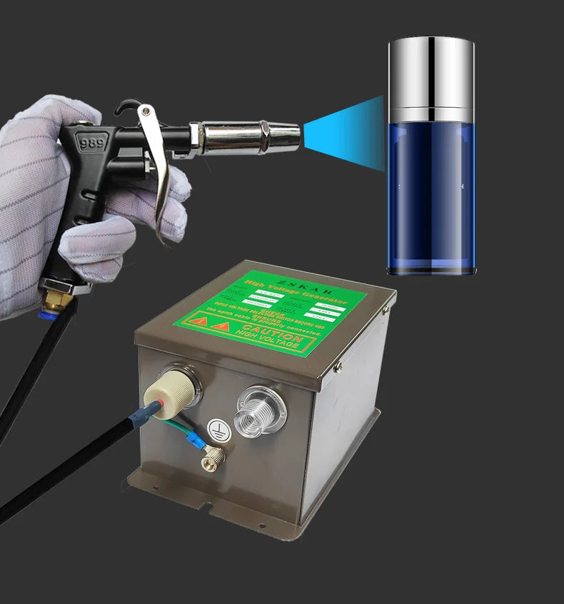 Afralia™ Ionizing Air Gun Static Eliminator with High Voltage Generator