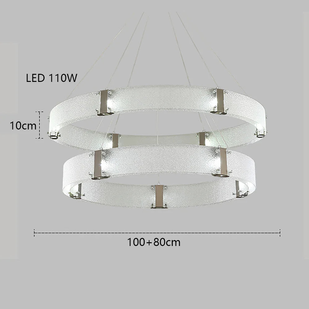 Afralia™ Gold LED Chandelier for Luxe Living Room Lighting