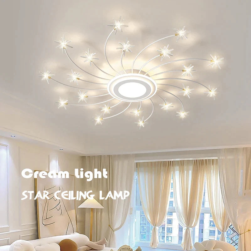 Afralia™ Starry Sky Ceiling Light: Modern Atmosphere for Living Room, Bedroom, and Dining Area