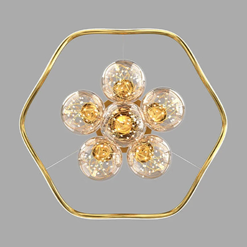 Afralia™ Bubble Pendant Chandelier: Modern Dimmable LED Lighting for Home Decor