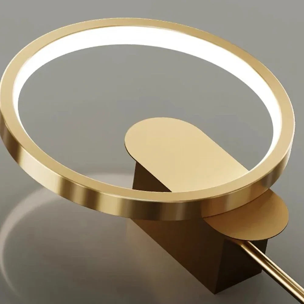 Afralia™ Modern Nordic LED Wall Sconce for Bedroom Decor - Black/Gold Wall Lamp